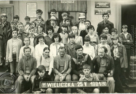 Uczniowie na wycieczce - 1981 r.