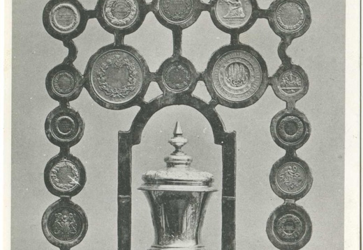 Nowotomyskie medale zdobyte za uprawę chmielu.