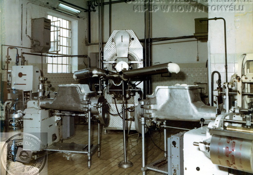 Okręgowa Spółdzielnia Mleczarska w Nowym Tomyślu - masłownia, 1980 r.