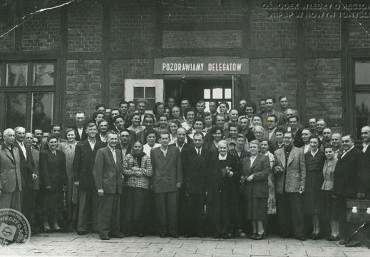 Uczestnicy Powiatowego Sejmiku Spółdzielców, Nowy Tomyśl, 1952 r.