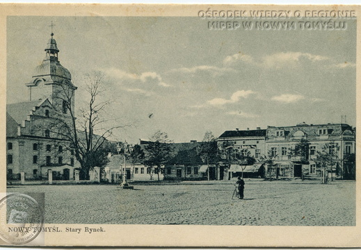 Pocztówka z Nowego Tomysla -  Stary Rynek / plac Chopina