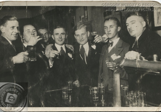 Męski raut w  "Kresowiance", lata 30. XX w.