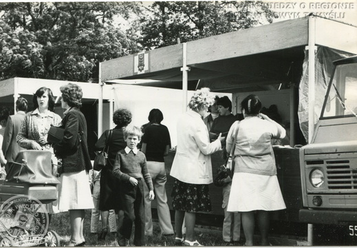 Stoisko GS podczas imprezy plenerowej w Parku Kultury i Wypoczynku