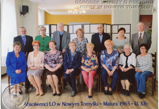 Spotkanie po latach uczniów nowotomyskiego liceum - rocznik 1961-65