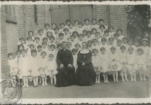 Pamiątka I Komunii św. - lata 30. XX w.