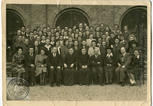 Chór kościelny im. ks. Wacława Gieburowskiego -  prawdopod.1948 r.