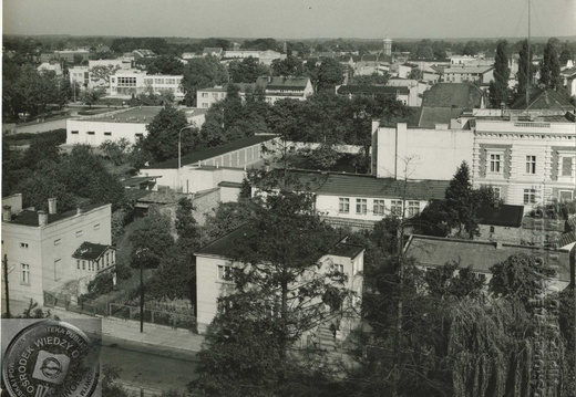 Widok w kierunku wieży ciśnień - 1985 r.