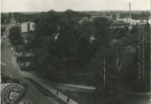 Widok na ulicę Tysiąclecia i Kolejową - 1985
