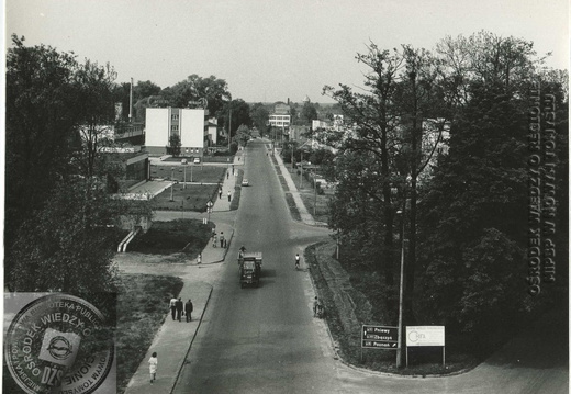 Ulica Tysiąclecia widok od strony ul. Kolejowej - 1985 r.