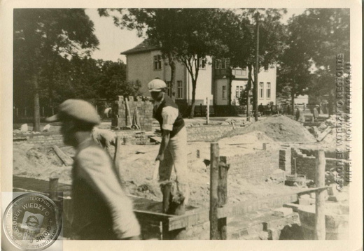 Budowa domu na rogu ul. 3.Stycznia i u. Wiatrakowej - 1934 r.