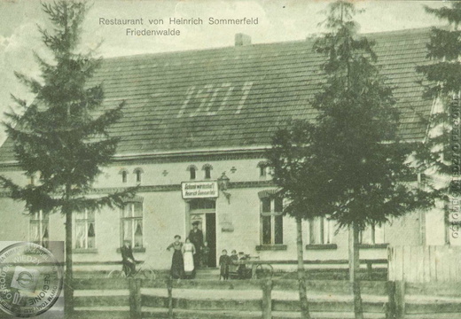 Sękowo. Restauracja Heinricha Sommerfelda. ok. 1914